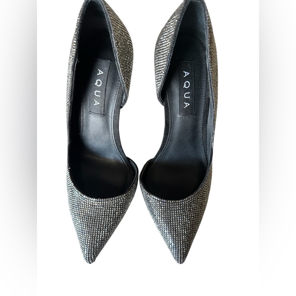 Aqua High Stiletto Heel Pumps